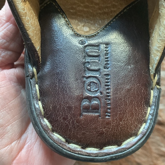 BORN MULTI COLORED WOOL CLOGS - Picture 4 of 6